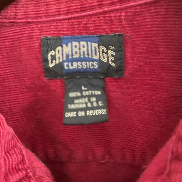 Red corduroy shacket - Picture 2 of 6